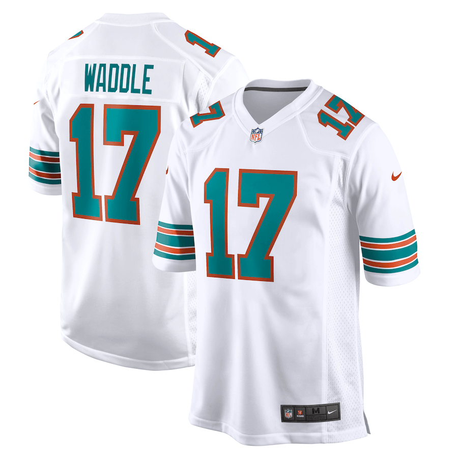 Jaylen Waddle Miami Dolphins Jersey football jersey product view 1