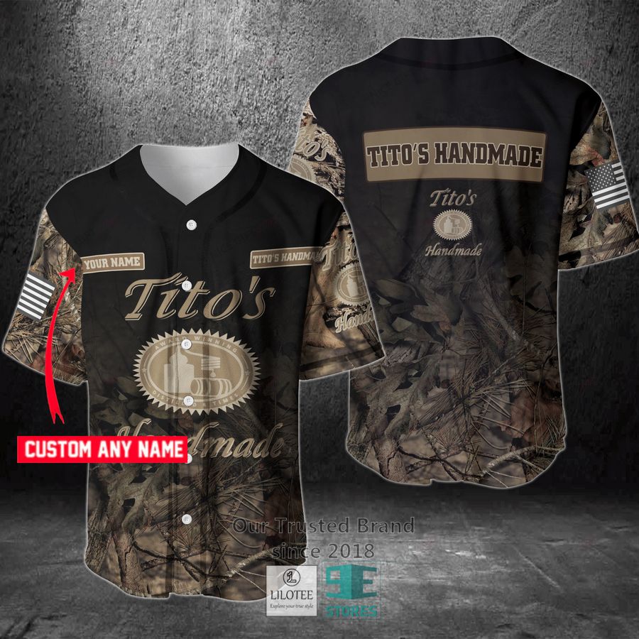 Tito S Handmade Vodka Your Name Hunting Baseball Jersey Unisex T-shirt, Sweatshirt, Hoodie, Long Sleeve Tee - T-Shirt, Sweatshirt, Hoodie