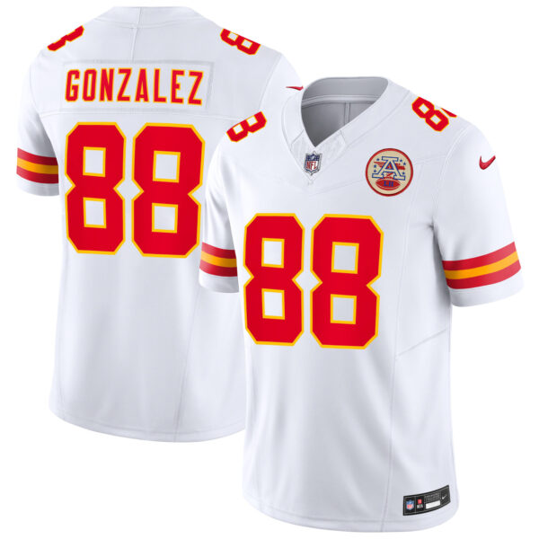 Tony Gonzalez Kansas City Chiefs Road Retired Player Jersey - White football jersey product view 1
