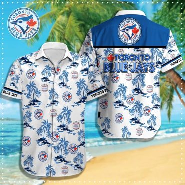 Toronto Blue Jays Beach Palm Hawaiian Shirt Unisex T-shirt, Sweatshirt, Hoodie, Long Sleeve Tee - T-Shirt, Sweatshirt, Hoodie