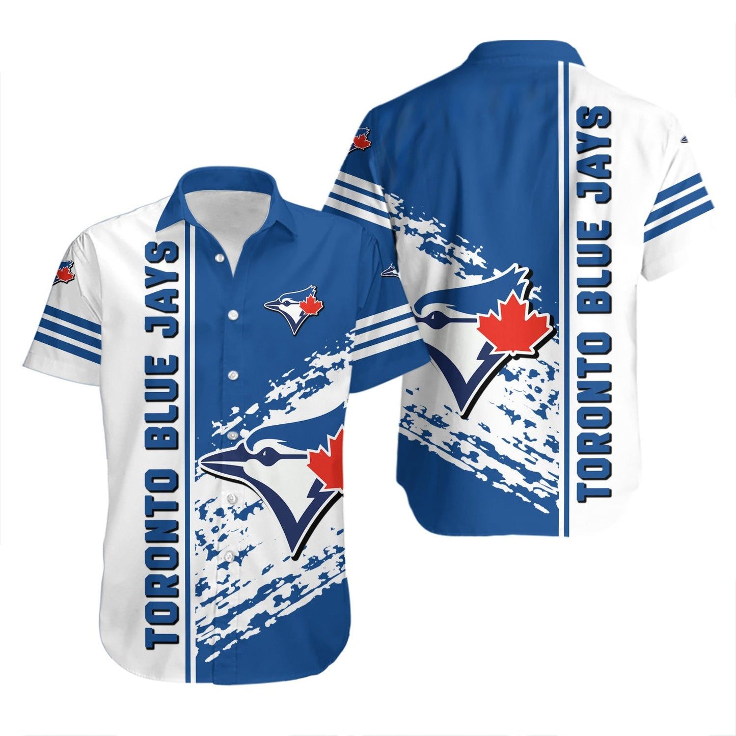 Toronto Blue Jays Hawaiian Shirt Quarter Style - MLB Unisex T-shirt, Sweatshirt, Hoodie, Long Sleeve Tee - T-Shirt, Sweatshirt, Hoodie