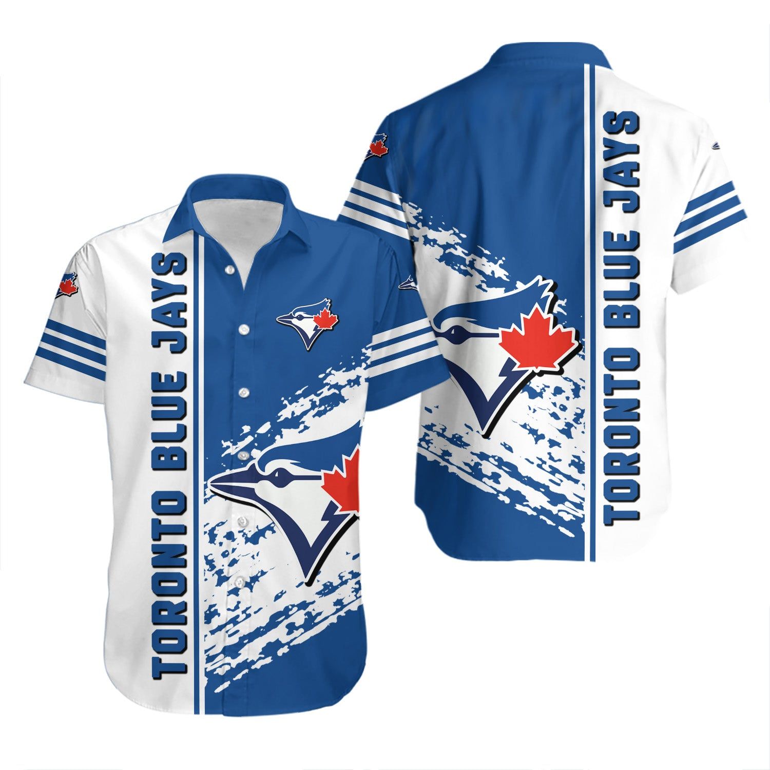 Toronto Blue Jays Hawaiian Shirt Quarter Style - MLB Unisex T-shirt, Sweatshirt, Hoodie, Long Sleeve Tee - T-Shirt, Sweatshirt, Hoodie