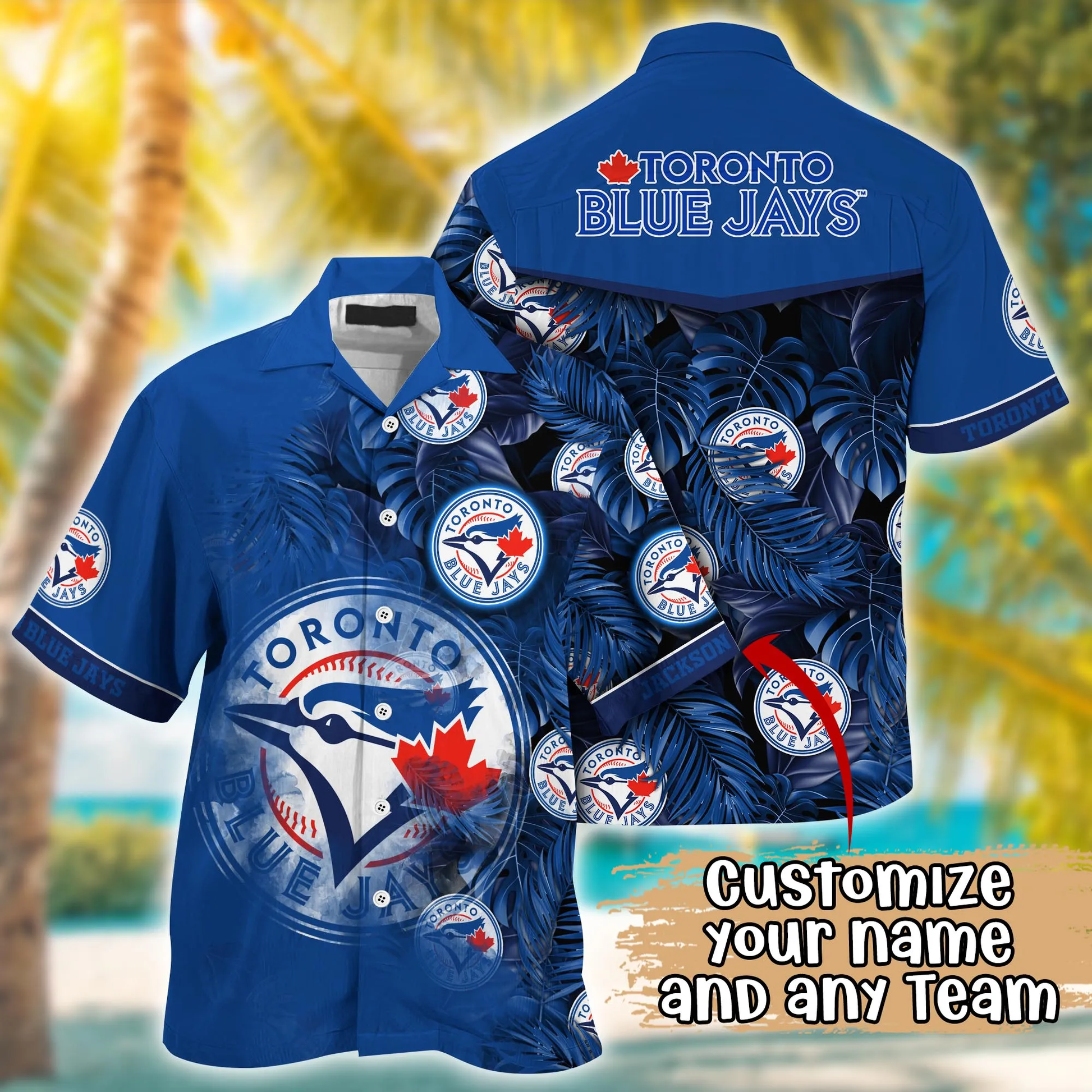 Toronto Blue Jays MLB Summer Hawaii Shirt And Tshirt Custom Aloha Shirt Unisex T-shirt, Sweatshirt, Hoodie, Long Sleeve Tee - T-Shirt, Sweatshirt, Hoodie