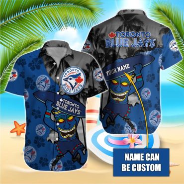 Toronto Blue Jays Tiki Wave Hawaiian Shirt Unisex T-shirt, Sweatshirt, Hoodie, Long Sleeve Tee - T-Shirt, Sweatshirt, Hoodie