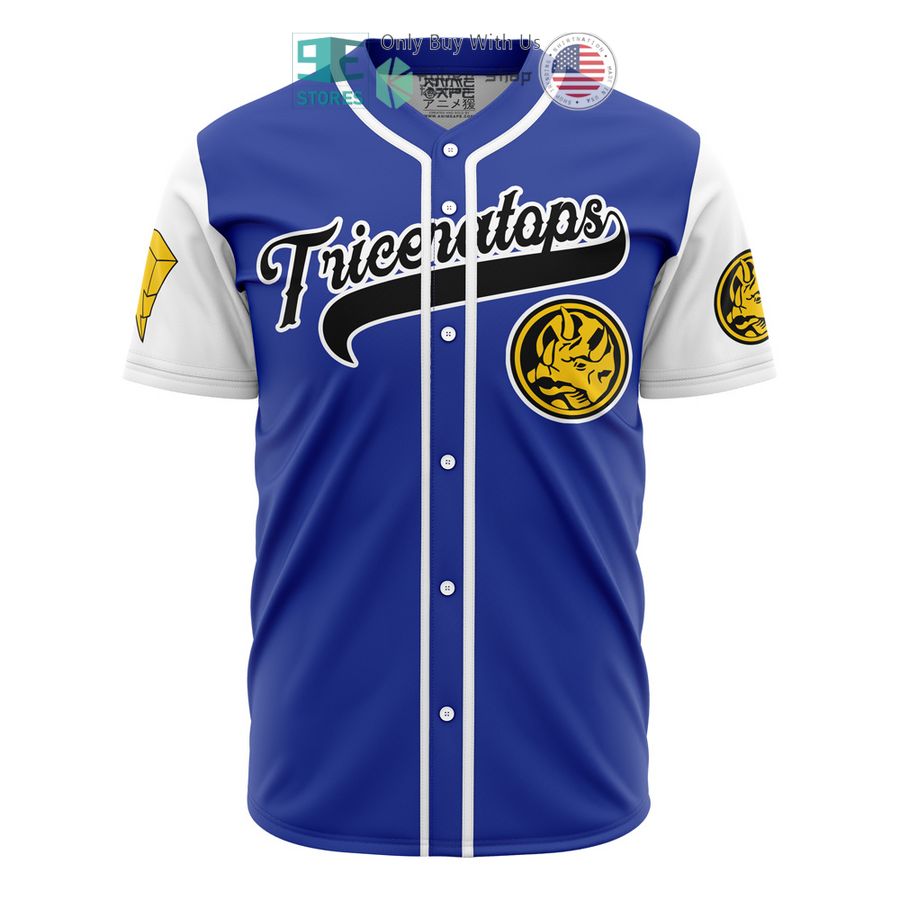 BEST Triceratops Blue Power Rangers Baseball Jersey Unisex T-shirt, Sweatshirt, Hoodie, Long Sleeve Tee - T-Shirt, Sweatshirt, Hoodie