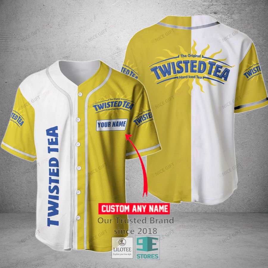 Twisted Tea Your Name Baseball Jersey Unisex T-shirt, Sweatshirt, Hoodie, Long Sleeve Tee - T-Shirt, Sweatshirt, Hoodie