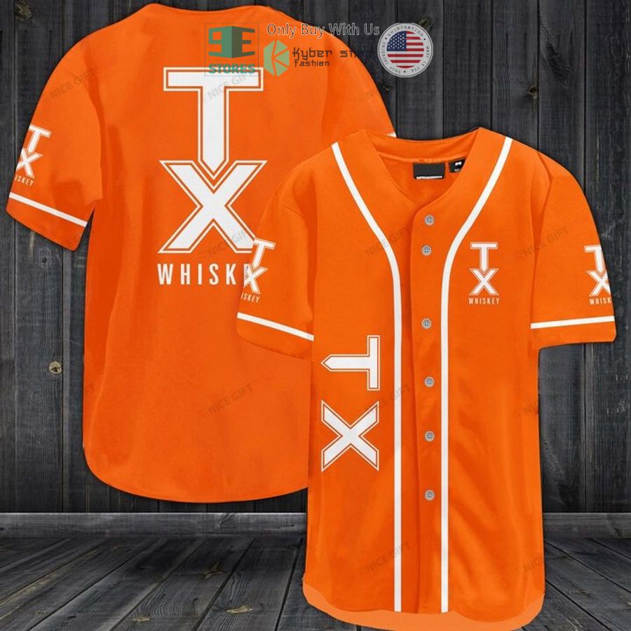 BEST TX Whiskeys logo orange Baseball Jersey Unisex T-shirt, Sweatshirt, Hoodie, Long Sleeve Tee - T-Shirt, Sweatshirt, Hoodie