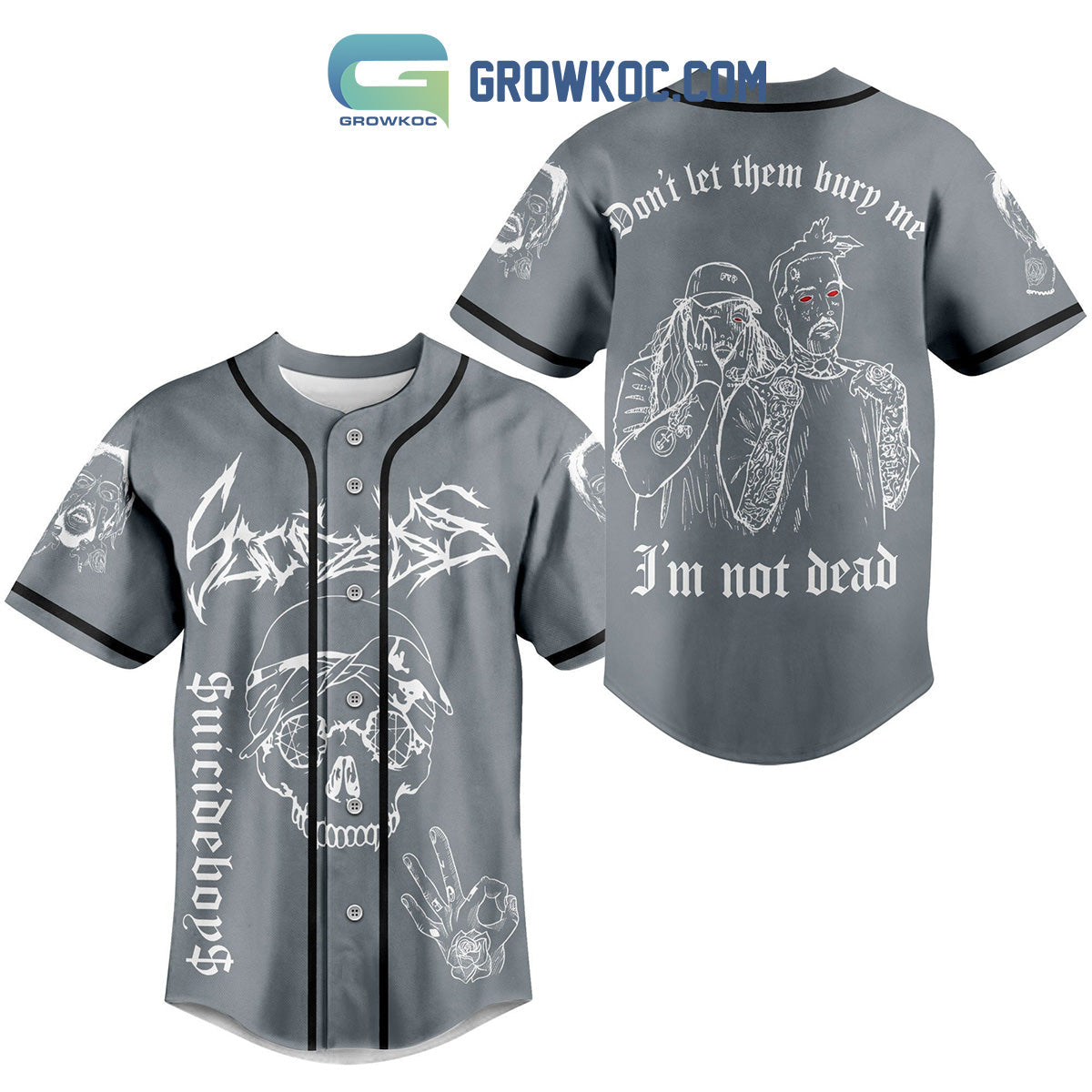 Suicideboys I Am Not Dead Not Bury Baseball Jersey Unisex T-shirt, Sweatshirt, Hoodie, Long Sleeve Tee - T-Shirt, Sweatshirt, Hoodie
