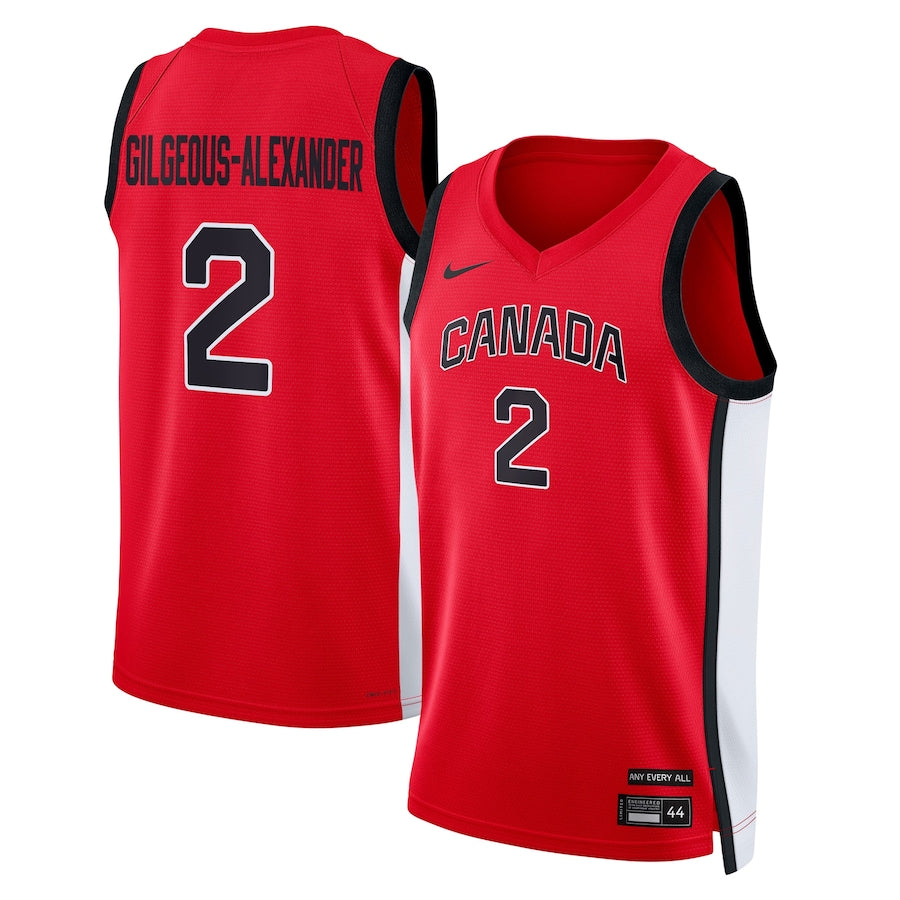 Shai Gilgeous-Alexander Team Canada Jersey football jersey product view 1