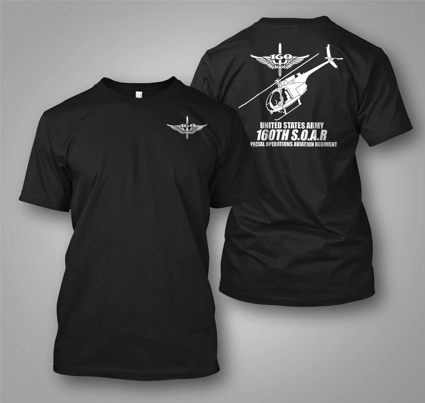 United States Army 160TH Soar Special -  Custom Men's Back and front T-Shirt Tee Unisex T-shirt, Sweatshirt, Hoodie, Long Sleeve Tee - T-Shirt, Sweatshirt, Hoodie