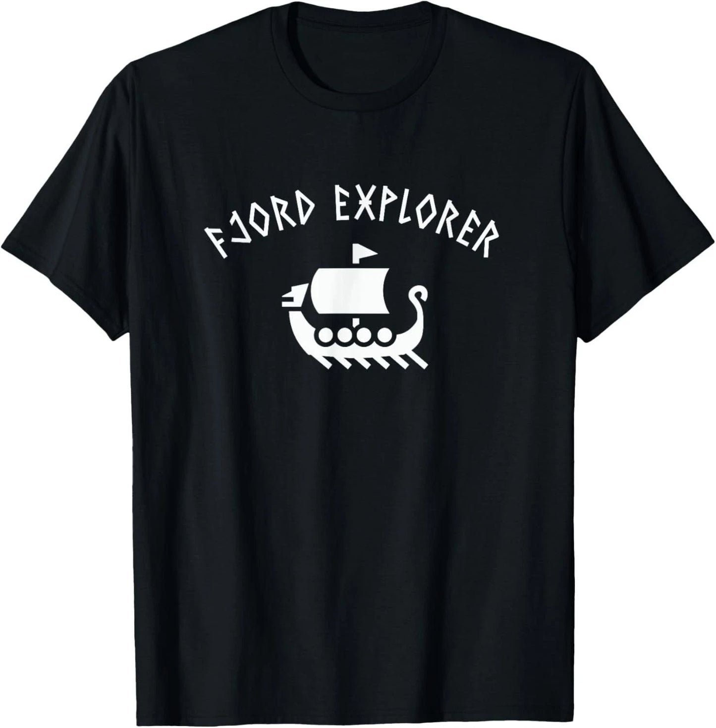 Funny Viking Pun Fjord Explorer Scandinavian Humor T-Shirt Unisex T-shirt, Sweatshirt, Hoodie, Long Sleeve Tee - T-Shirt, Sweatshirt, Hoodie
