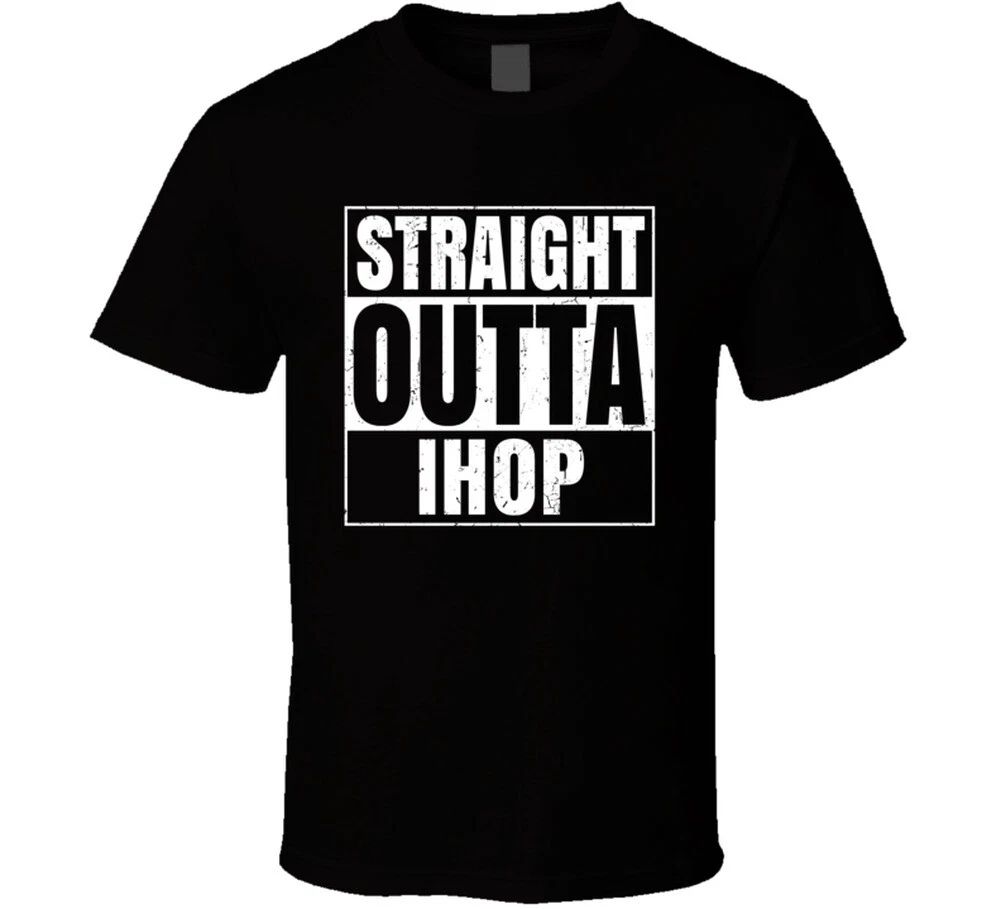 Straight Outta IHOP Restaurant Fast Food Chain Eatery Compton Parody T Shirt Unisex T-shirt, Sweatshirt, Hoodie, Long Sleeve Tee - T-Shirt, Sweatshirt, Hoodie