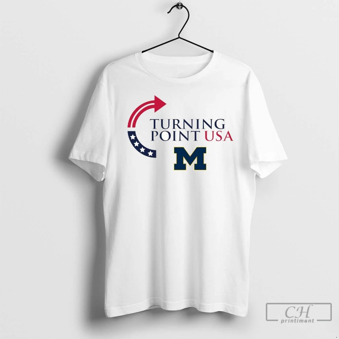 Premium Michigan Wolverines Turning Point Usa Unisex T-shirt, Sweatshirt, Hoodie, Long Sleeve Tee - T-Shirt, Sweatshirt, Hoodie