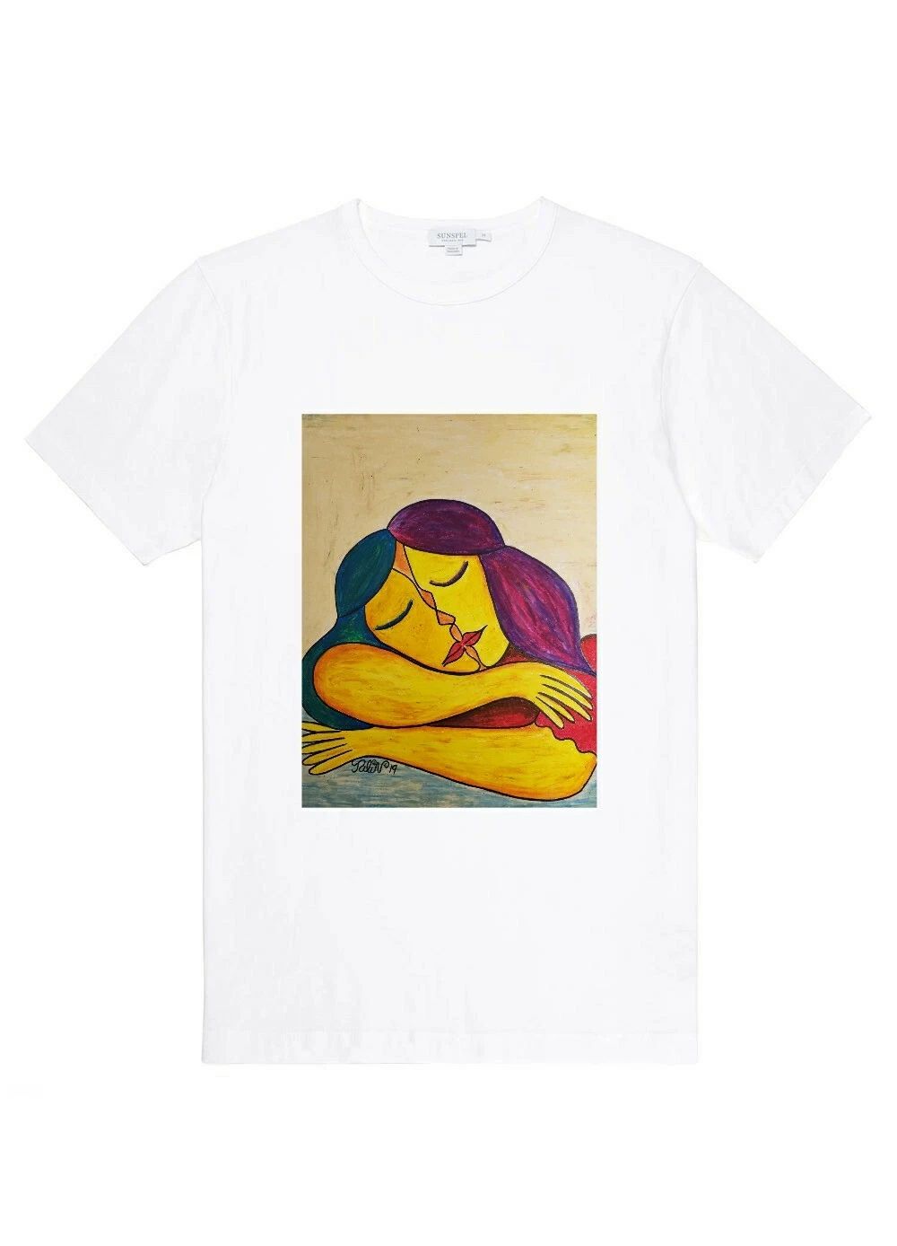 "Sleeping Girl"  Unique Art T-Shirt - Unisex Unisex T-shirt, Sweatshirt, Hoodie, Long Sleeve Tee - T-Shirt, Sweatshirt, Hoodie