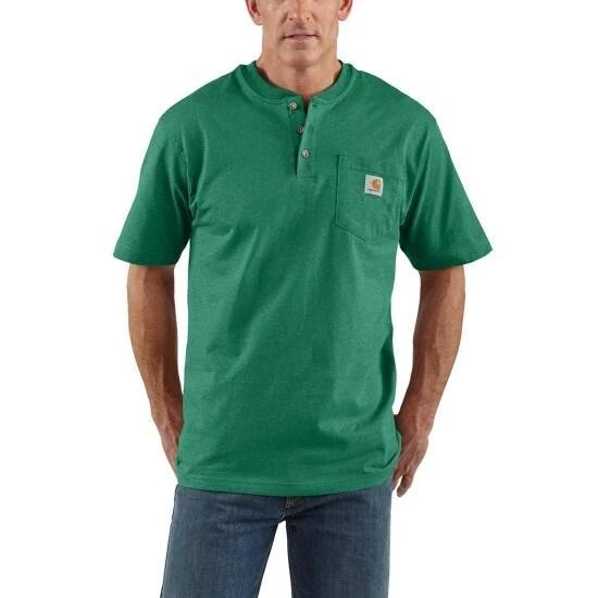 Carhartt Men's K84 Short Sleeve Workwear Henley T-Shirt-5 color opts!!! Unisex T-shirt, Sweatshirt, Hoodie, Long Sleeve Tee - T-Shirt, Sweatshirt, Hoodie