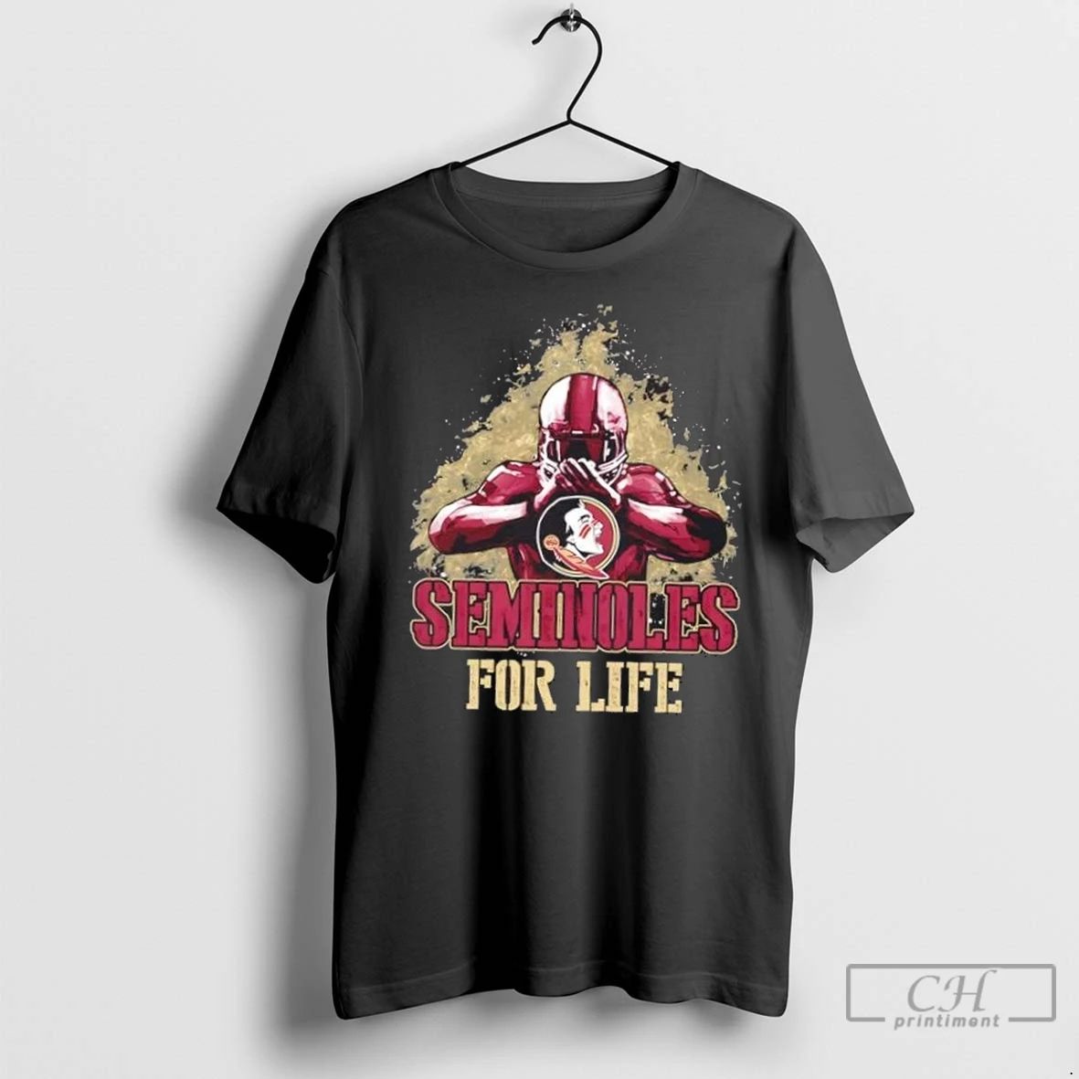 Premium Florida State Seminoles Football For Life Unisex T-shirt, Sweatshirt, Hoodie, Long Sleeve Tee - T-Shirt, Sweatshirt, Hoodie