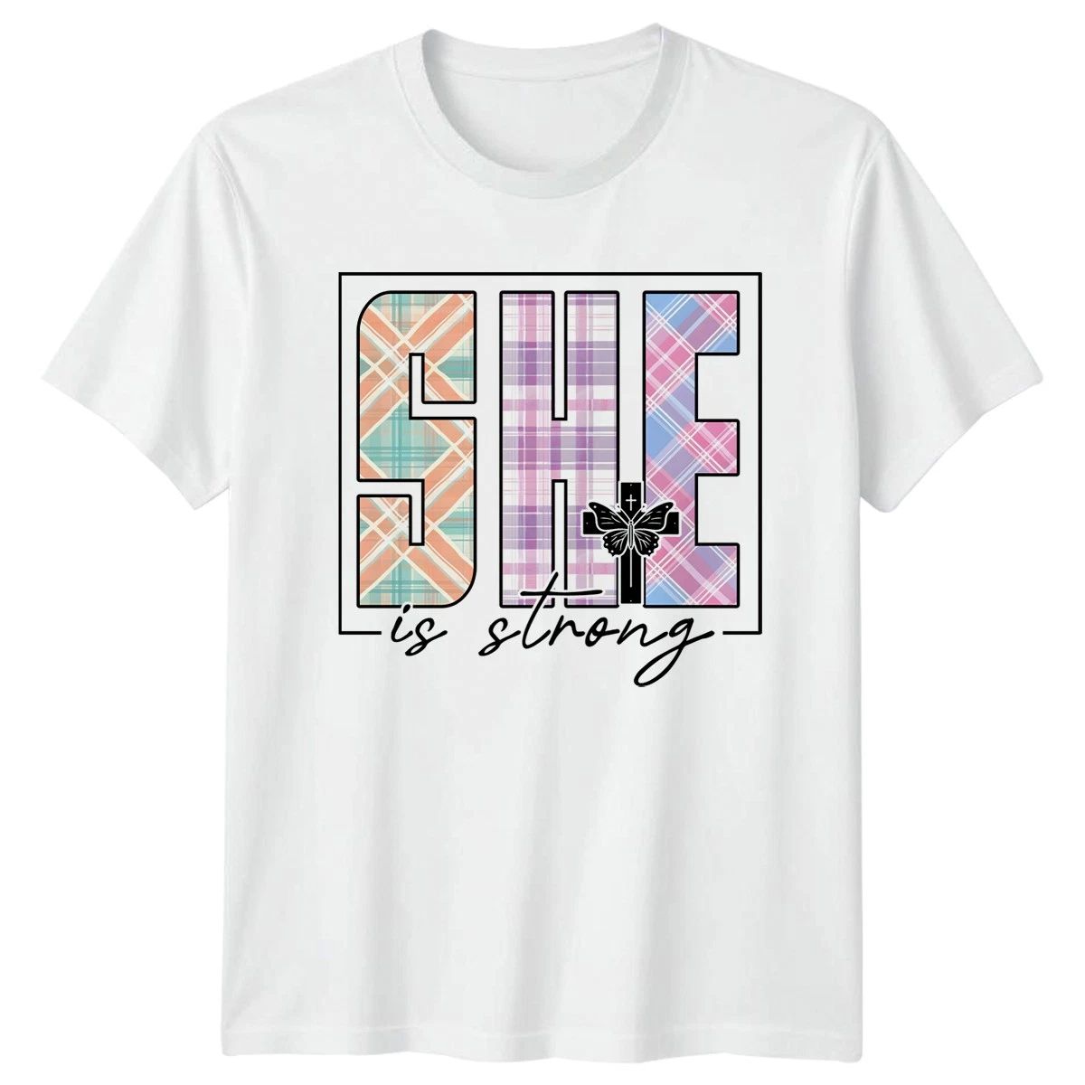 She Is Strong Womens T-Shirt Faith Empowerment Mothers Day Gift For Her Unisex T-shirt, Sweatshirt, Hoodie, Long Sleeve Tee - T-Shirt, Sweatshirt, Hoodie