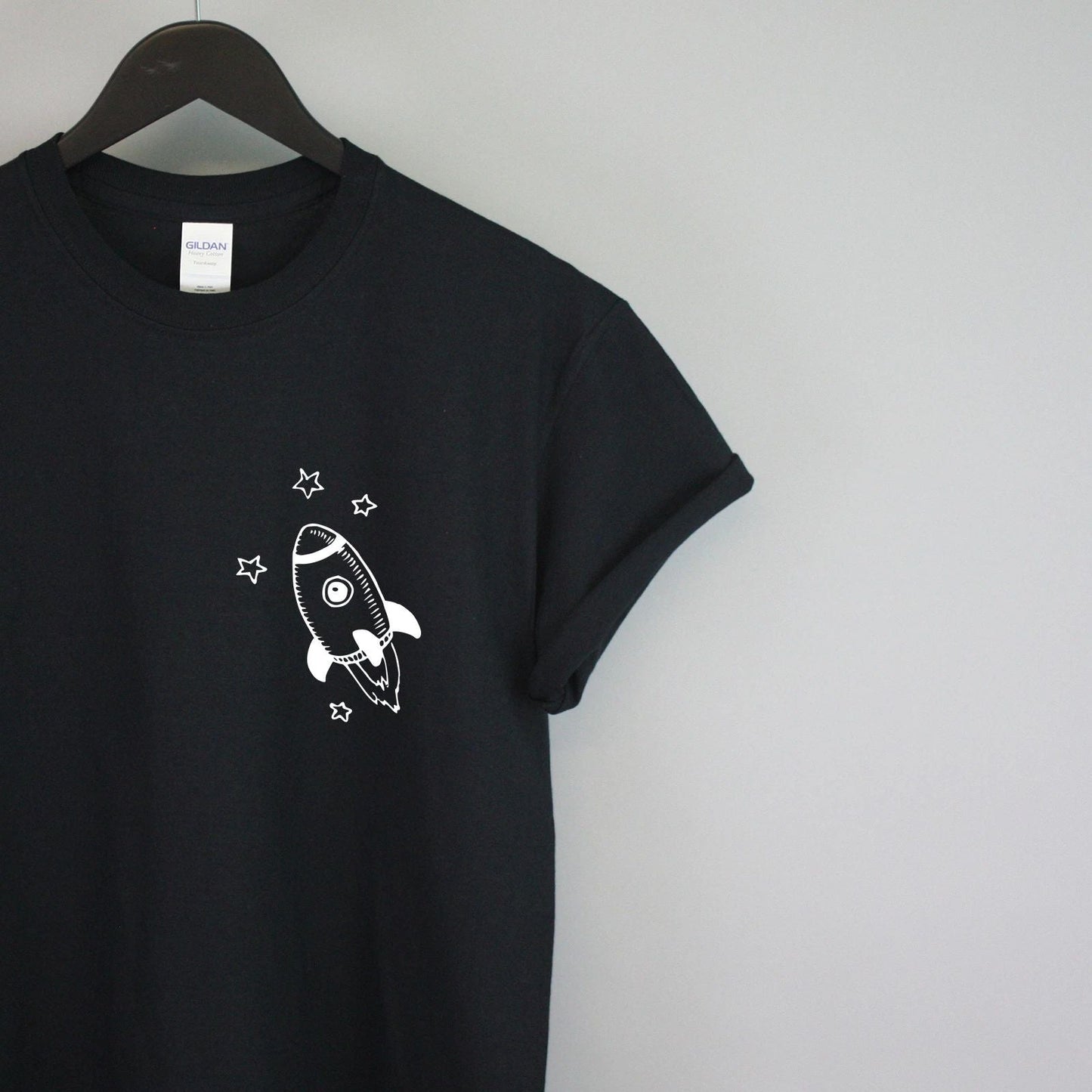 Spaceship Doodle Logo T Shirt Pocket Hipster Nasa UFO Men Women Cute Girl L59 Unisex T-shirt, Sweatshirt, Hoodie, Long Sleeve Tee - T-Shirt, Sweatshirt, Hoodie