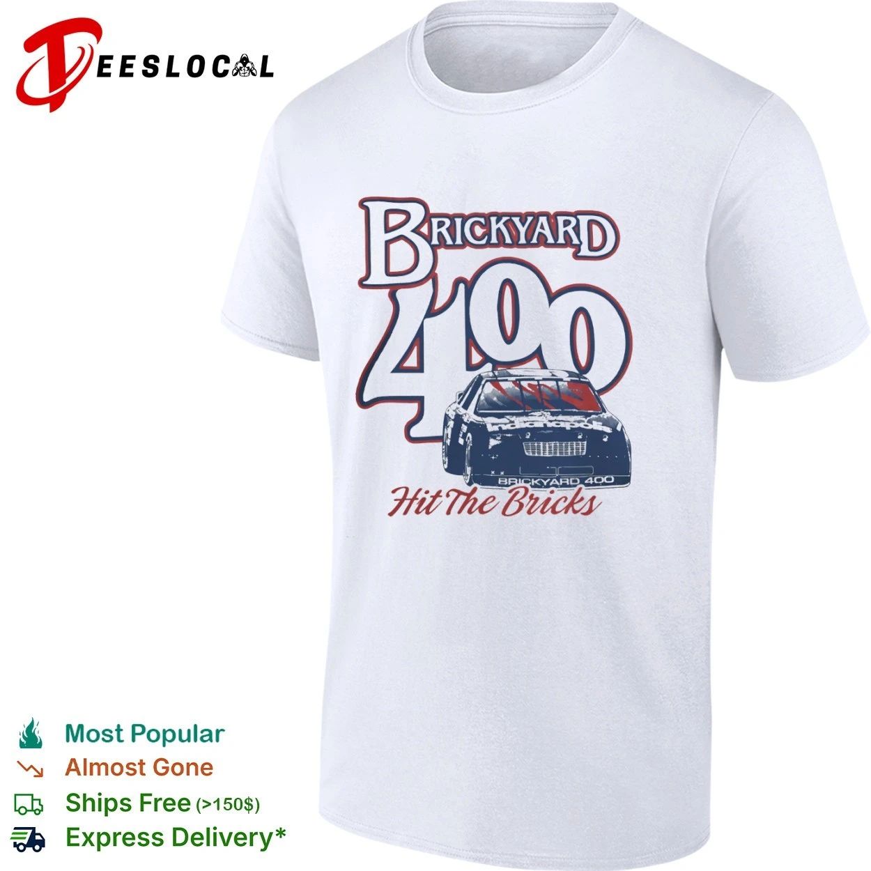 Brickyard 400 Indianapolis Hit the Bricks T-shirt Unisex T-shirt, Sweatshirt, Hoodie, Long Sleeve Tee - T-Shirt, Sweatshirt, Hoodie