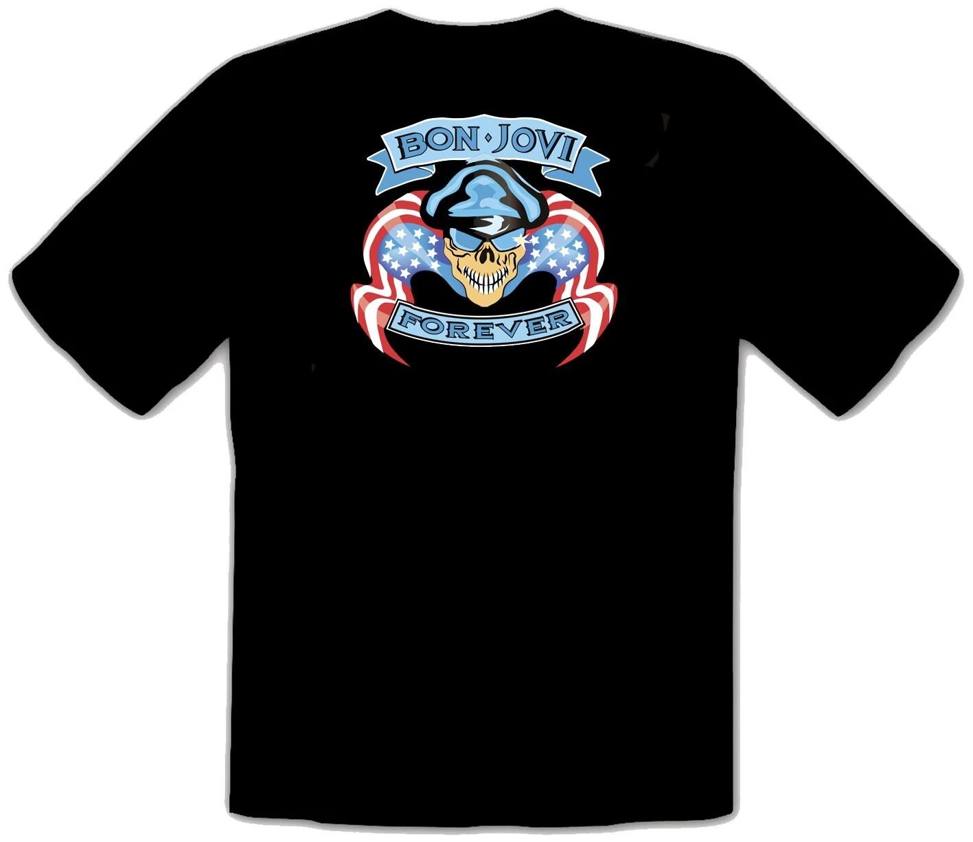 Bon Jovi Forever Rock Music Logo BLACK T-Shirt - 550 Unisex T-shirt, Sweatshirt, Hoodie, Long Sleeve Tee - T-Shirt, Sweatshirt, Hoodie