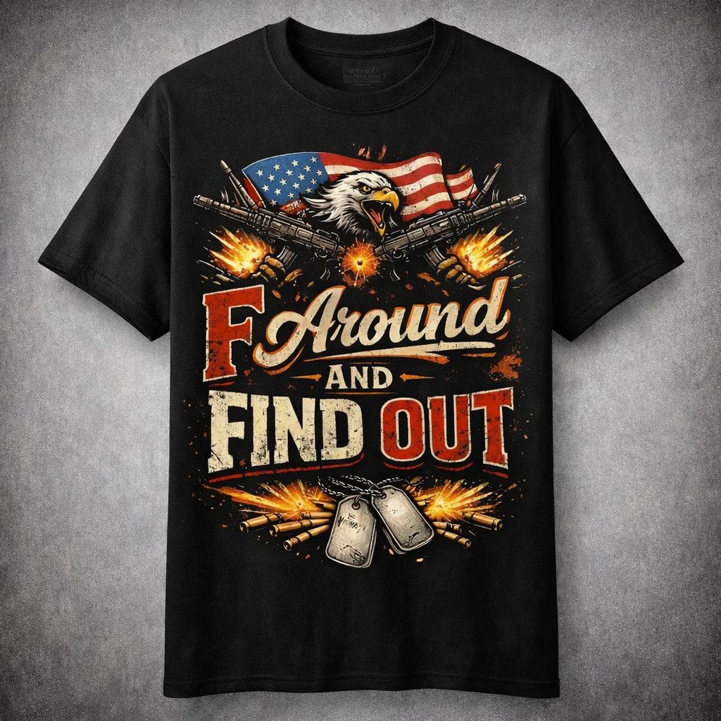 FAFO Funny Patriotic T Shirt Men F Around Find Out Eagle American Flag Tee Unisex T-shirt, Sweatshirt, Hoodie, Long Sleeve Tee - T-Shirt, Sweatshirt, Hoodie