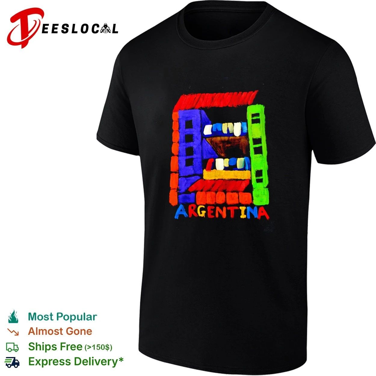 Argentina Abstract Art South America Travel T-shirt Unisex T-shirt, Sweatshirt, Hoodie, Long Sleeve Tee - T-Shirt, Sweatshirt, Hoodie