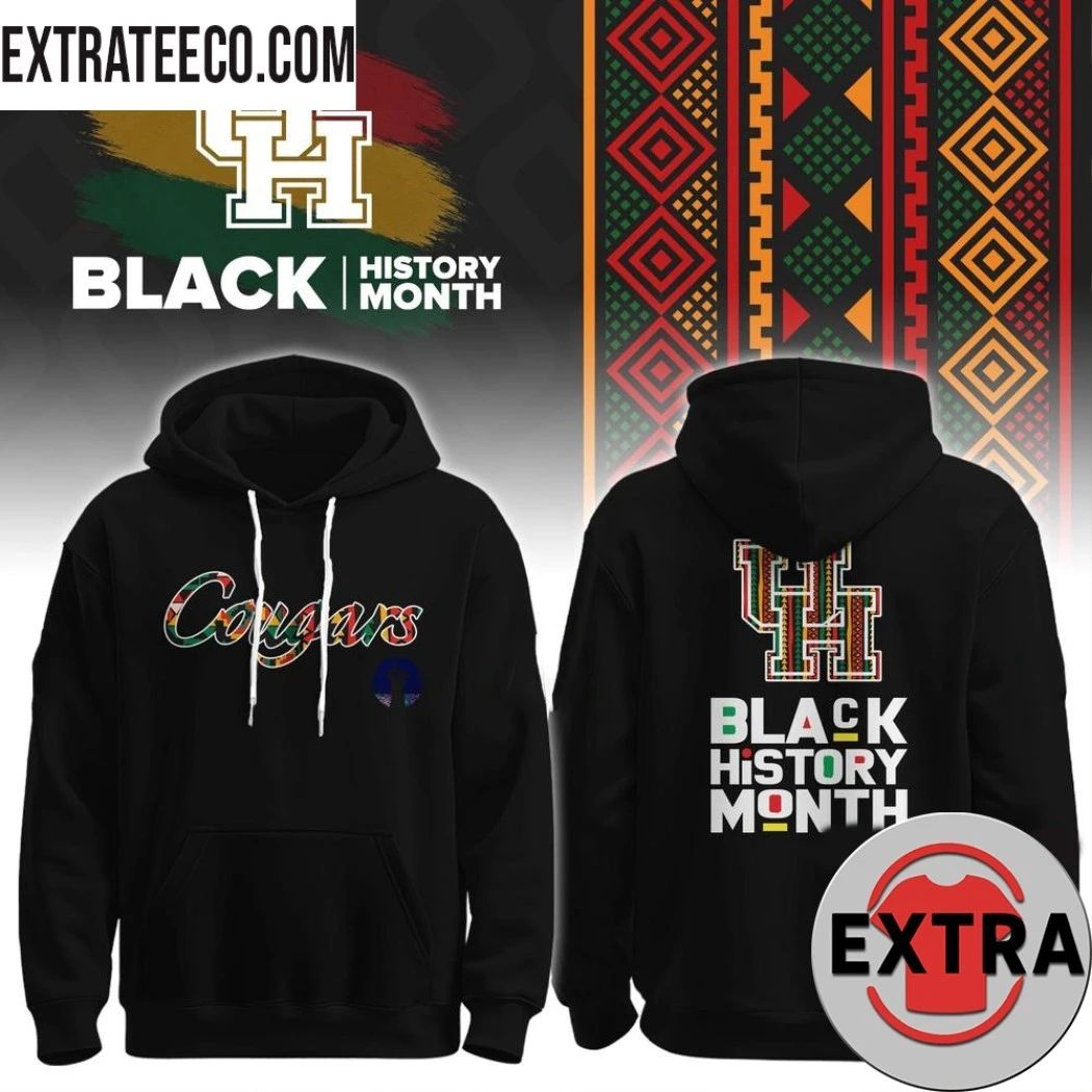 Original Houston Cougars Basketball Black History Month Logo Two Sided 2026 T-Shirt Unisex T-shirt, Sweatshirt, Hoodie, Long Sleeve Tee - T-Shirt, Sweatshirt, Hoodie