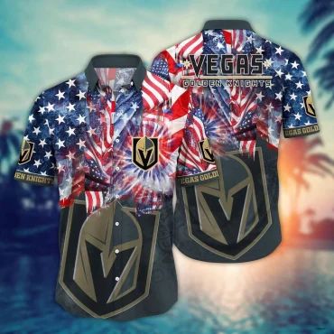 Vegas Golden Knights Firework Patriot Hawaiian Shirt Unisex T-shirt, Sweatshirt, Hoodie, Long Sleeve Tee - T-Shirt, Sweatshirt, Hoodie