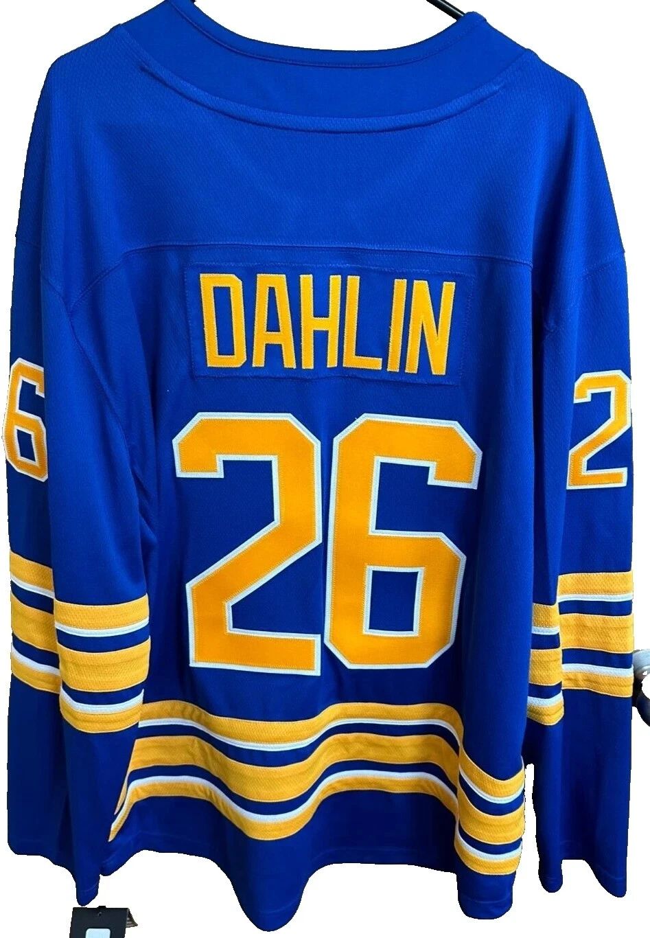 Men's Buffalo #26 Custom Blue Hockey Jersey Unisex T-shirt, Sweatshirt, Hoodie, Long Sleeve Tee - T-Shirt, Sweatshirt, Hoodie