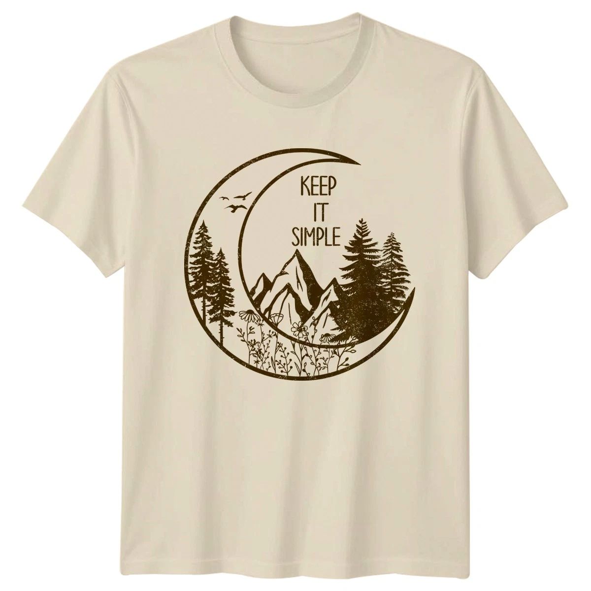 Keep It Simple T-Shirt Hiking Wilderness Outdoor Nature Birthday Gift Unisex T-shirt, Sweatshirt, Hoodie, Long Sleeve Tee - T-Shirt, Sweatshirt, Hoodie