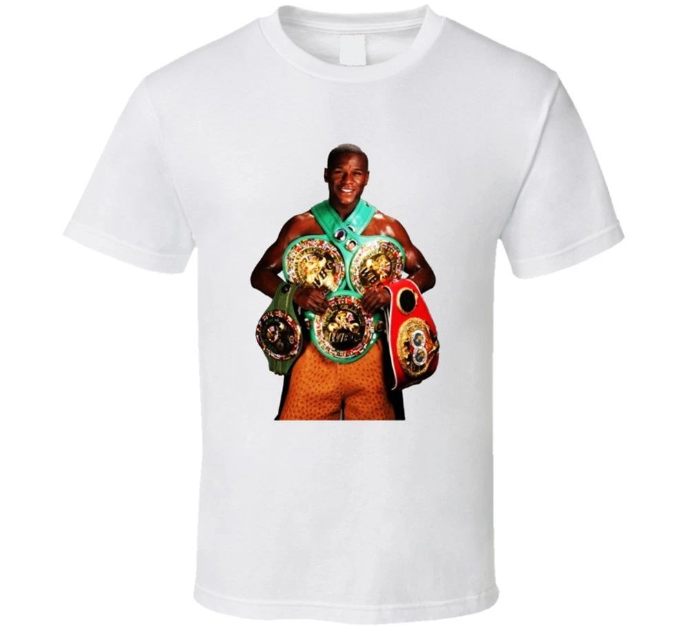 Floyd Mayweather 5 Belts Cool Boxer Fan T Shirt Unisex T-shirt, Sweatshirt, Hoodie, Long Sleeve Tee - T-Shirt, Sweatshirt, Hoodie