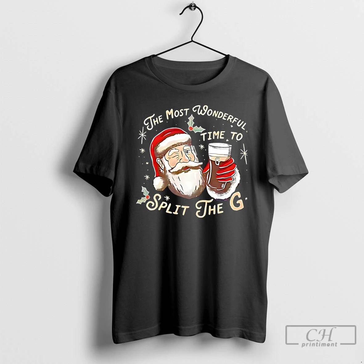 Premium Santa Claus The Most Wonderful Time To Split The G Christmas Christmas T Shirts Unisex T-shirt, Sweatshirt, Hoodie, Long Sleeve Tee - T-Shirt, Sweatshirt, Hoodie
