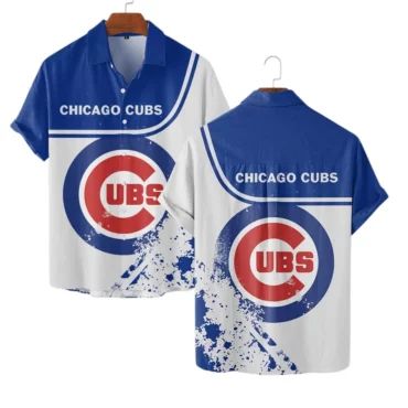 Chicago Cubs Bold Logo Splash Hawaiian Shirt Unisex T-shirt, Sweatshirt, Hoodie, Long Sleeve Tee - T-Shirt, Sweatshirt, Hoodie