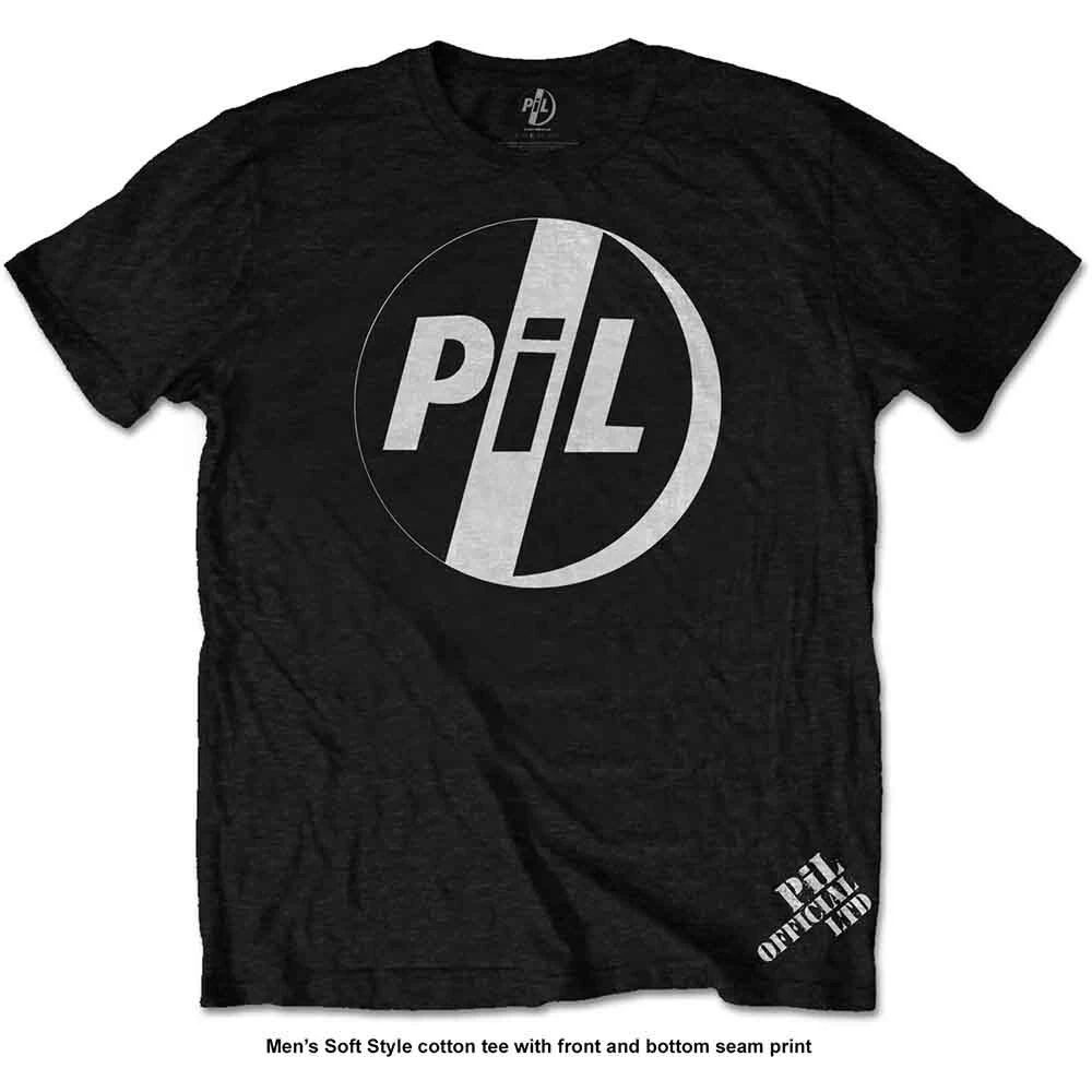 PIL (Public Image Ltd) White Logo T-Shirt Black New Unisex T-shirt, Sweatshirt, Hoodie, Long Sleeve Tee - T-Shirt, Sweatshirt, Hoodie