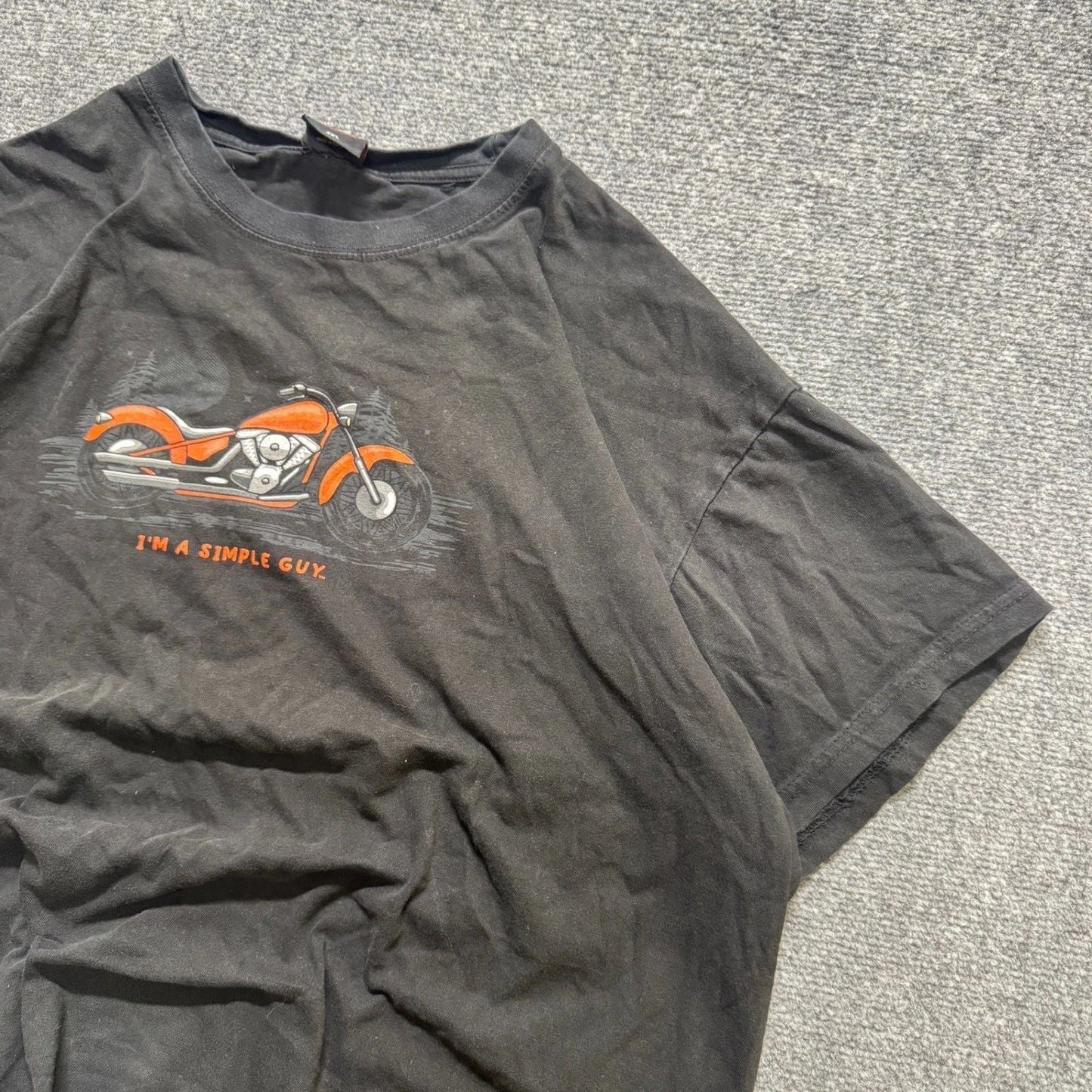 Hot Leathers T-Shirt Men's 2XL Motorcycle I'm A Simple Guy Biker Black Unisex T-shirt, Sweatshirt, Hoodie, Long Sleeve Tee - T-Shirt, Sweatshirt, Hoodie