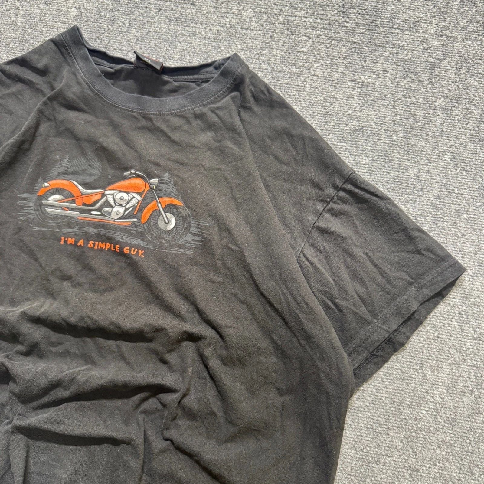Hot Leathers T-Shirt Men's 2XL Motorcycle I'm A Simple Guy Biker Black Unisex T-shirt, Sweatshirt, Hoodie, Long Sleeve Tee - T-Shirt, Sweatshirt, Hoodie