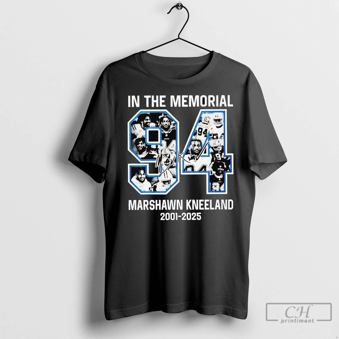Premium In The Memorial Marshawn Kneeland 2001 2025 Unisex T-shirt, Sweatshirt, Hoodie, Long Sleeve Tee - T-Shirt, Sweatshirt, Hoodie