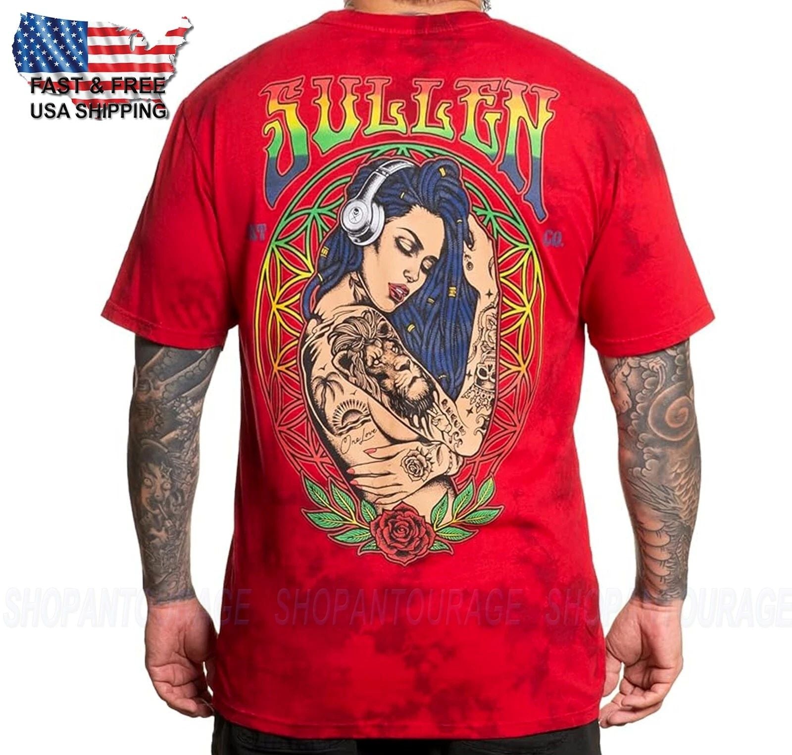 Sullen Art Collective One Love Premium Fit SCM5848 Short Sleeve Men`s T-shirt Unisex T-shirt, Sweatshirt, Hoodie, Long Sleeve Tee - T-Shirt, Sweatshirt, Hoodie