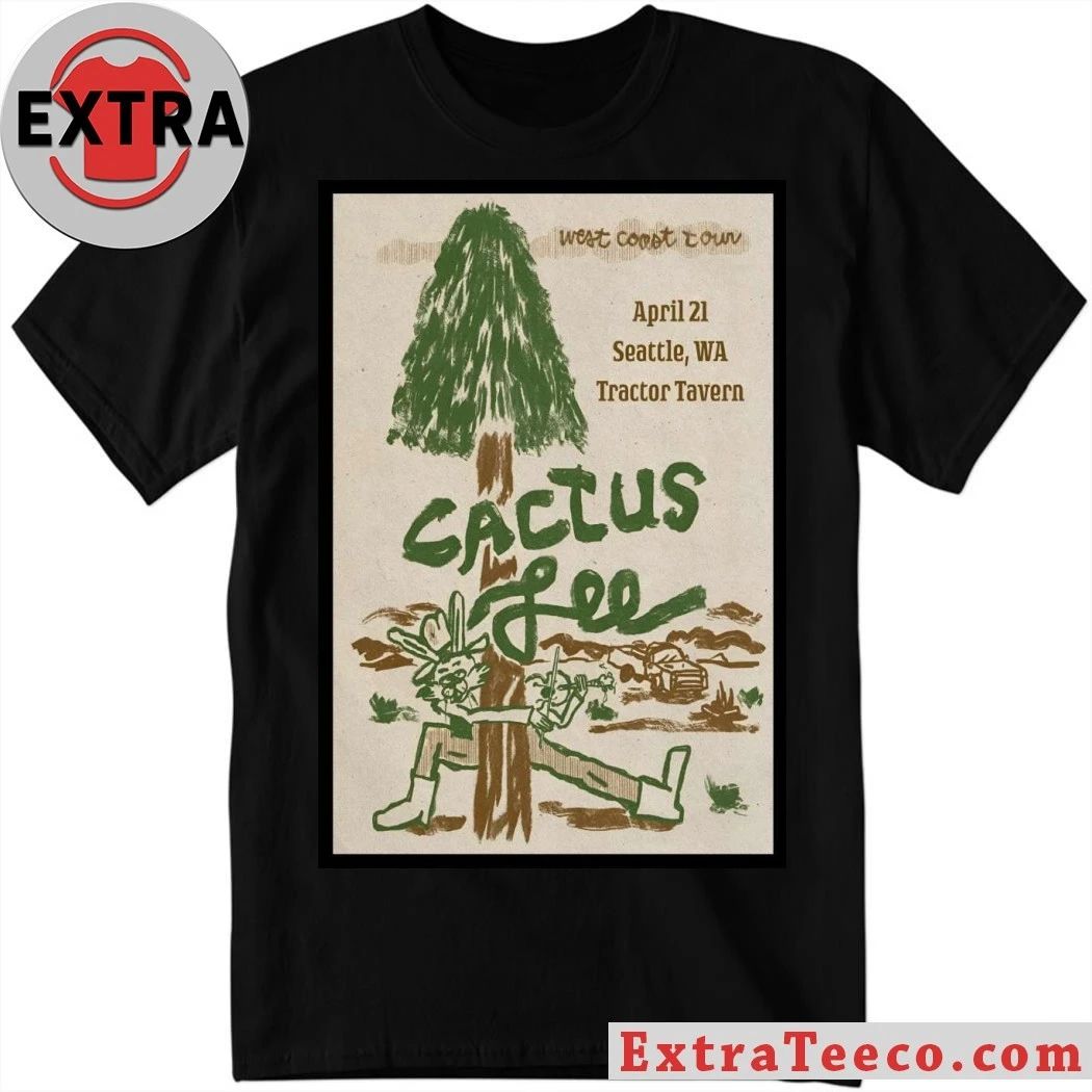 Cactus Lee 4 21 2026 Seattle WA Poster Shirt Unisex T-shirt, Sweatshirt, Hoodie, Long Sleeve Tee - T-Shirt, Sweatshirt, Hoodie