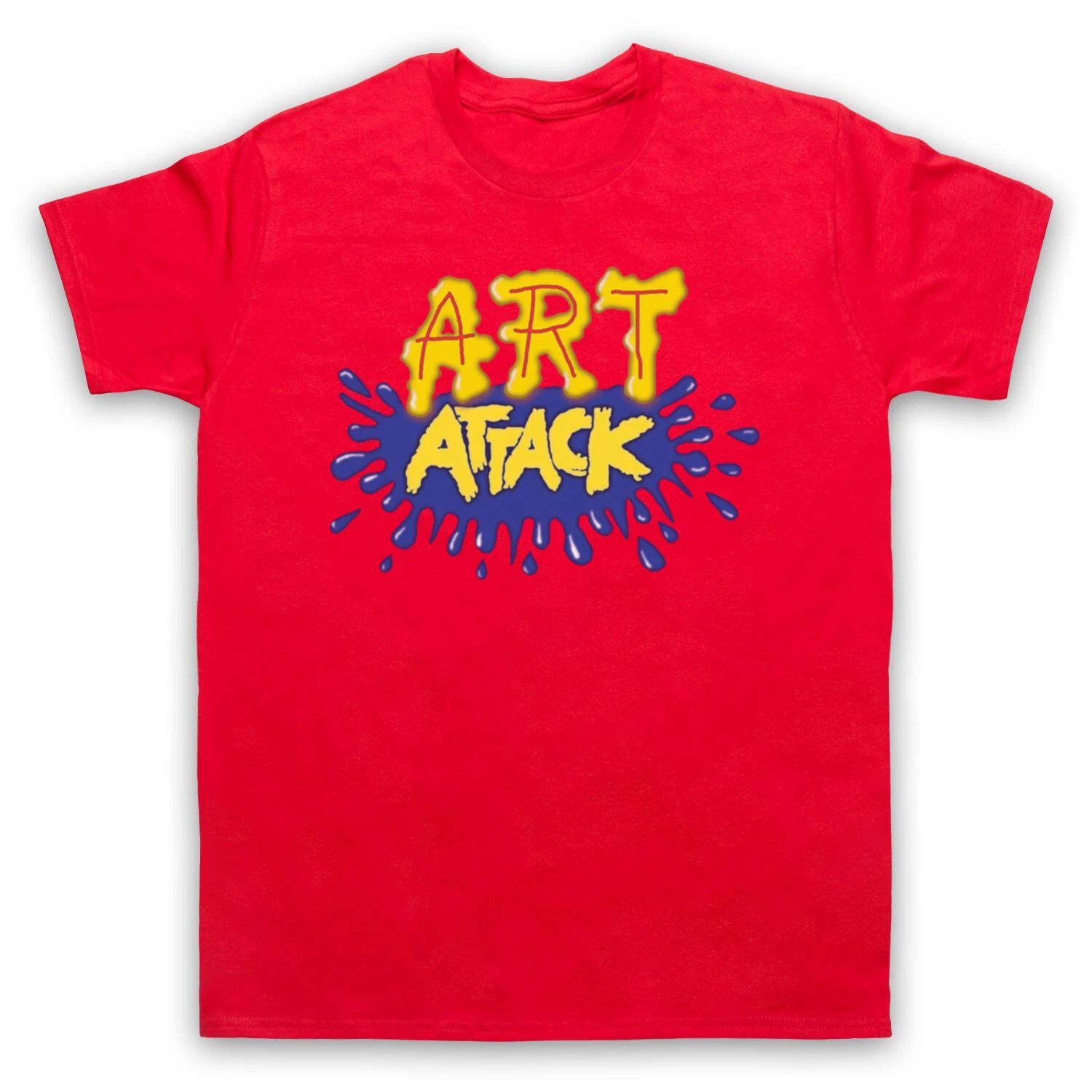 ART ATTACK LOGO UNOFFICIAL CREATIVE KIDS TV RETRO SHOW MENS & WOMENS T-SHIRT Unisex T-shirt, Sweatshirt, Hoodie, Long Sleeve Tee - T-Shirt, Sweatshirt, Hoodie
