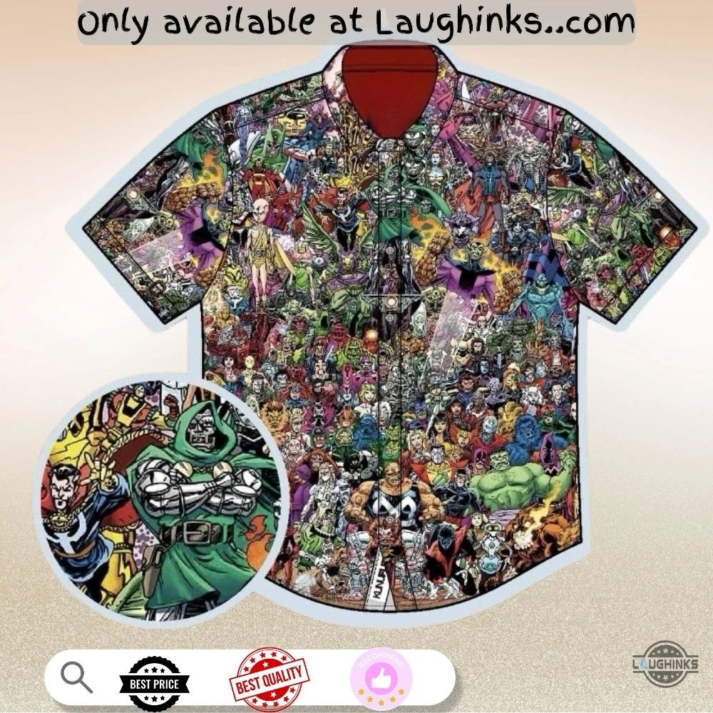 2025 Fantastic Four Hawaiian Shirt Full Printed Replica Unisex T-shirt, Sweatshirt, Hoodie, Long Sleeve Tee - T-Shirt, Sweatshirt, Hoodie