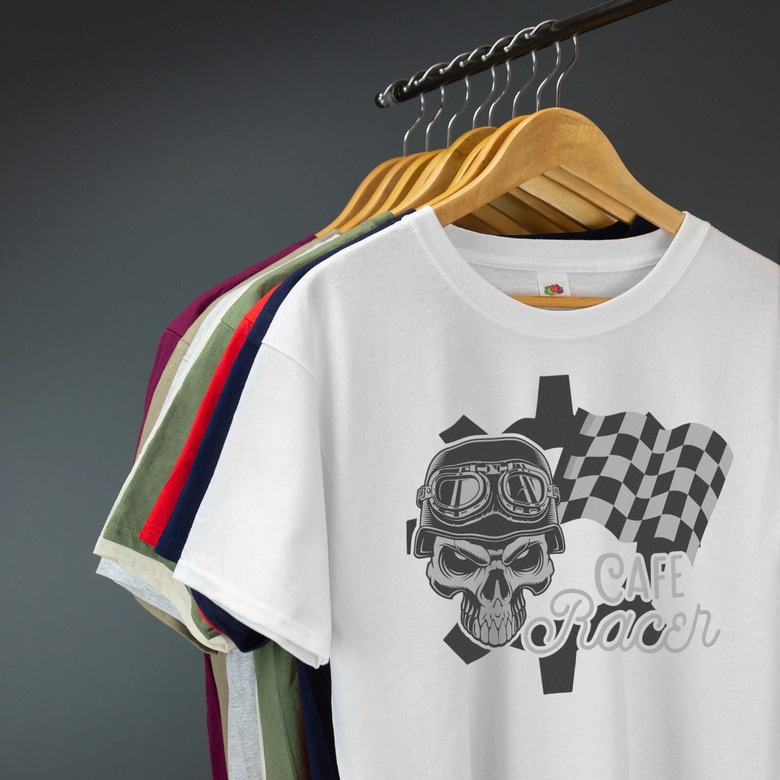 Cafe Racer T-Shirt Biker Motorcycle Rider VARIOUS SIZES & COLOURS Unisex T-shirt, Sweatshirt, Hoodie, Long Sleeve Tee - T-Shirt, Sweatshirt, Hoodie