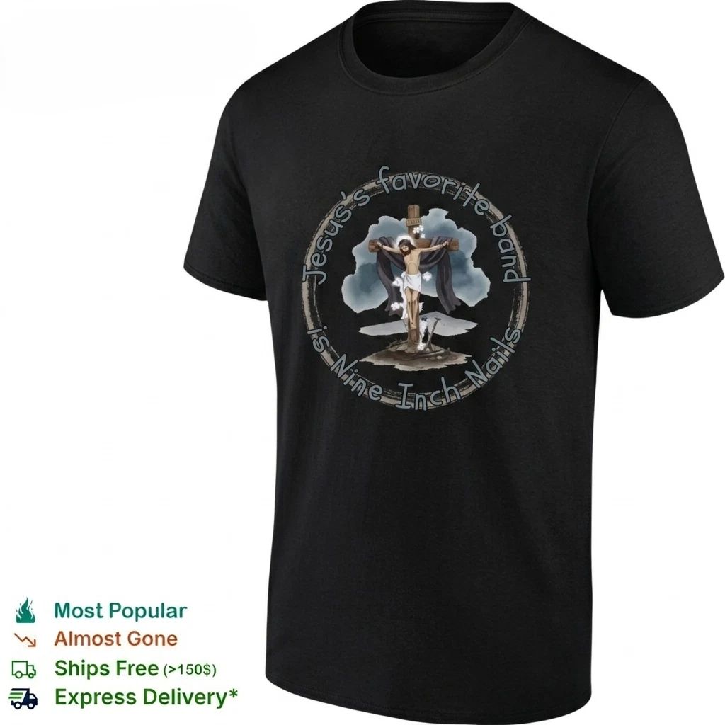 Jesus on Cross Shirt Funny Religious Rock Meme Graphic Tee Unisex Trendy Sale !! Unisex T-shirt, Sweatshirt, Hoodie, Long Sleeve Tee - T-Shirt, Sweatshirt, Hoodie