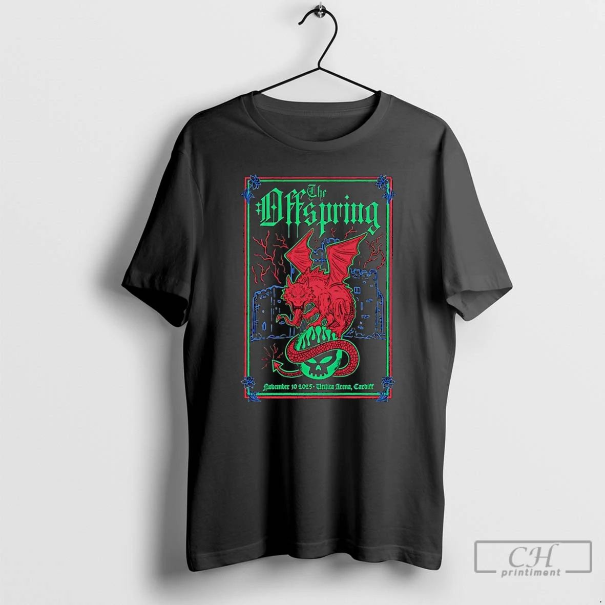 Premium The Offspring Nov 10 2025 Utilita Arena Cardiff T Shirts Unisex T-shirt, Sweatshirt, Hoodie, Long Sleeve Tee - T-Shirt, Sweatshirt, Hoodie