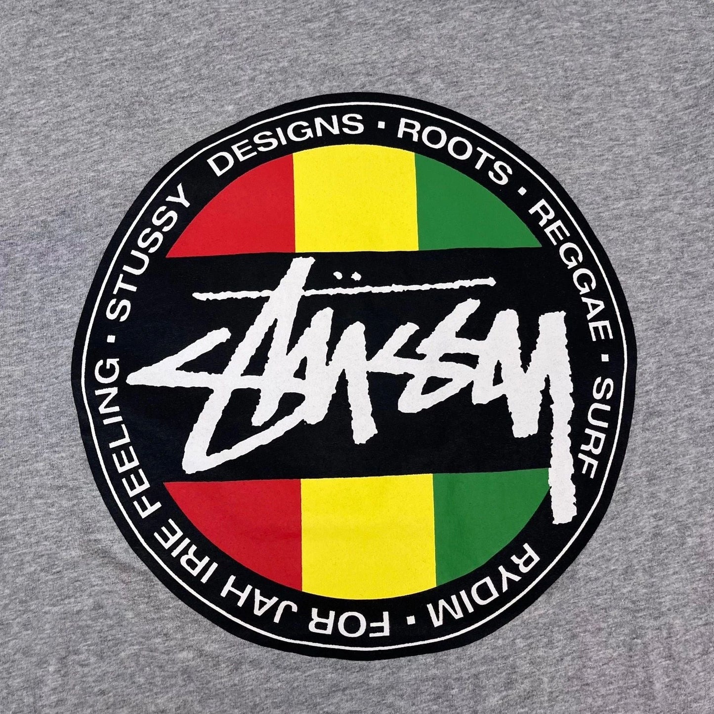 Vintage Stussy Garment Co. Custom Made Rasta Logo T-Shirt RARE Mens Size Large Unisex T-shirt, Sweatshirt, Hoodie, Long Sleeve Tee - T-Shirt, Sweatshirt, Hoodie