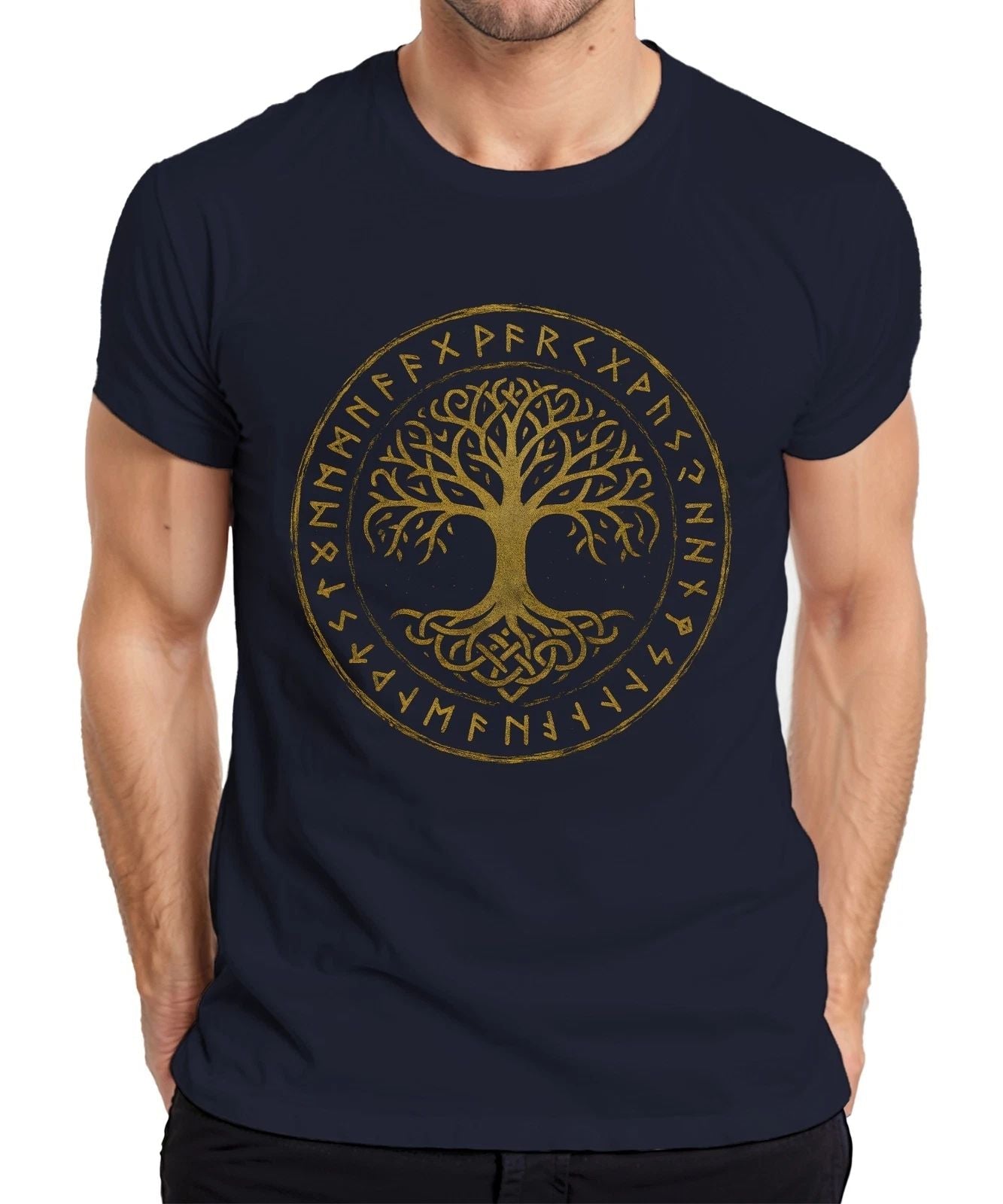 Yggdrasil Tree of Life Celtic Norse Runes Mysticism Vikings Men's T-Shirt Unisex T-shirt, Sweatshirt, Hoodie, Long Sleeve Tee - T-Shirt, Sweatshirt, Hoodie