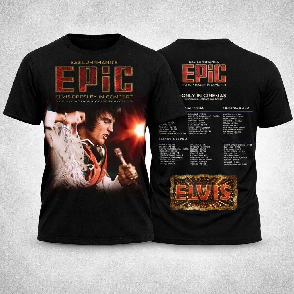 Elvis Presley in Concert 2026 T shirt Unisex T-shirt, Sweatshirt, Hoodie, Long Sleeve Tee - T-Shirt, Sweatshirt, Hoodie