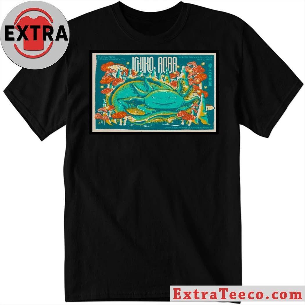 Ichiko Aoba in The Caverns Across The Oceans Tour 2026 Poster T-Shirt Unisex T-shirt, Sweatshirt, Hoodie, Long Sleeve Tee - T-Shirt, Sweatshirt, Hoodie