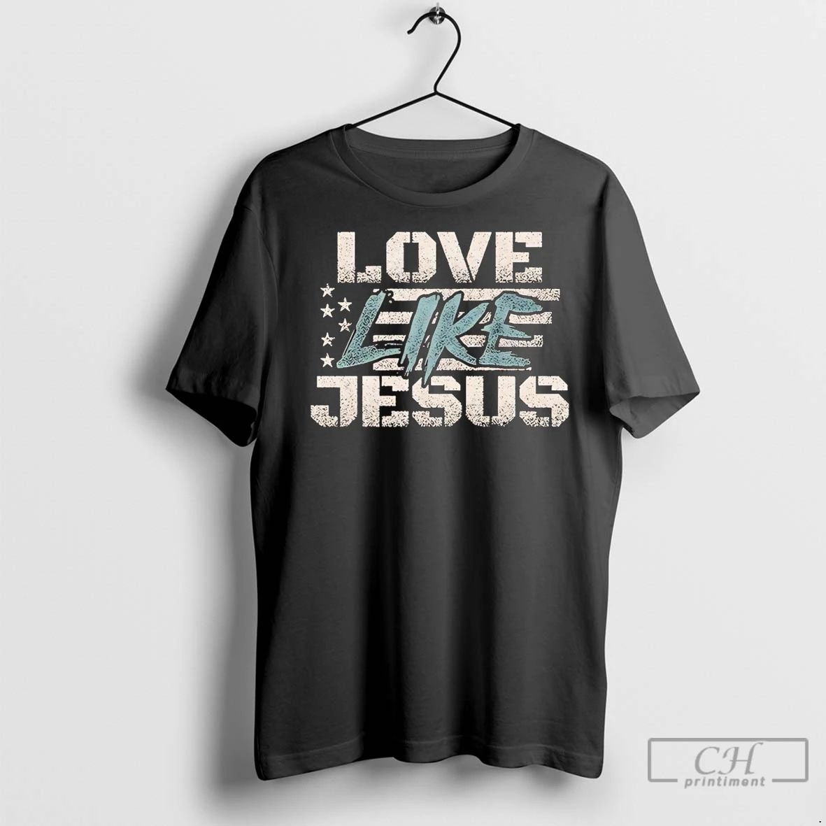 Premium American Flag Love Like Jesus Unisex T-shirt, Sweatshirt, Hoodie, Long Sleeve Tee - T-Shirt, Sweatshirt, Hoodie