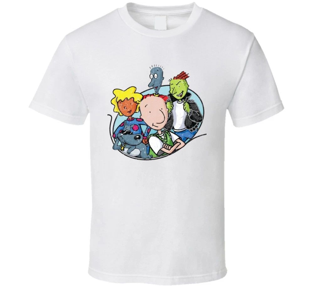 Doug Characters Retro Cartoon Kids Tv Show T Shirt Unisex T-shirt, Sweatshirt, Hoodie, Long Sleeve Tee - T-Shirt, Sweatshirt, Hoodie